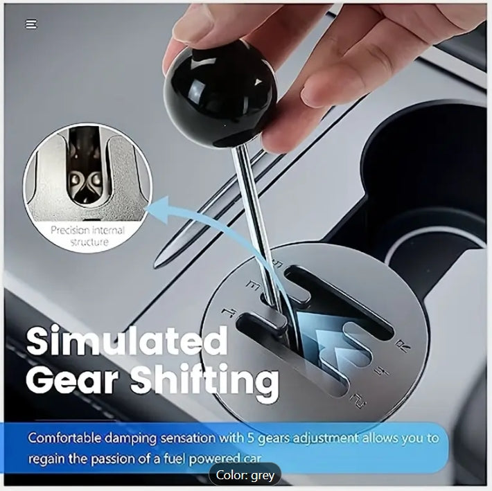 Tesla Model 3/Y Manual Shift Knob, Sleek ABS Acrylic Gear Lever, Stylish Interior Upgrade Accessory مقبض ناقل حركة يدوي لتسلا موديل 3/Y, تصميم أنيق من الأكريليك وABS، رافعة تغيير سرعة بلمسة عصرية لترقية المقصورة الداخلية