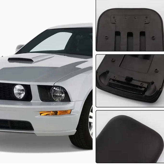 Ford Mustang 2005-2009 Armrest Cover, Black PU Leather, Durable Grip, Perfect Fit Replacement (32×22cm) غطاء مسند ذراع لتسلا فورد موستانج 2005-2009, جلد صناعي أسود PU، تصميم متين بقبضة مريحة، بديل مثالي (32×22 سم)الداخلية