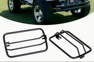 Black Turn Signal Light Grille Covers for Jeep Wrangler TJ 1997-2006 – Protective & Stylish Front Light Guard غطاء شبك أسود لمصابيح الإشارة لجيب رانجلر 1997-2006, حماية أنيقة للمصابيح الأمامية