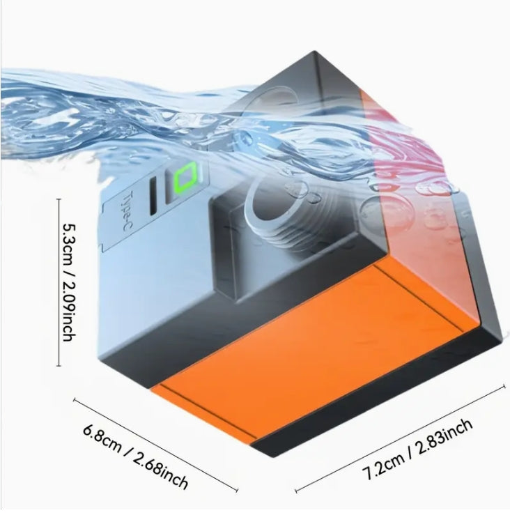 Portable USB Electric Shower, 36V High-Pressure, Fast Heating for Camping & Travel دش كهربائي محمول USB, 36 فولت عالي الضغط وتسخين سريع للتخييم والسفر