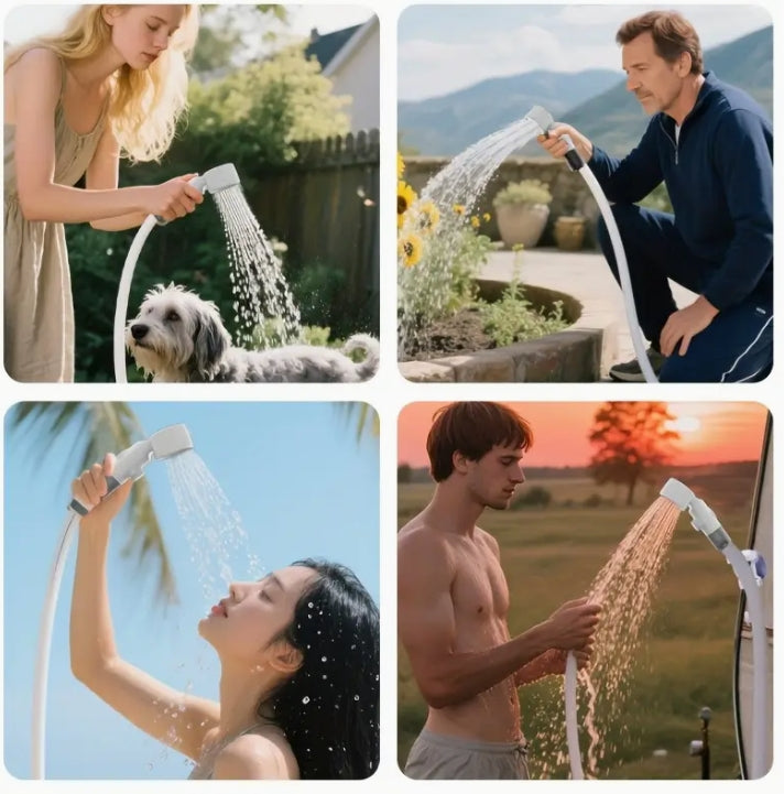 Portable USB Electric Shower, 36V High-Pressure, Fast Heating for Camping & Travel دش كهربائي محمول USB, 36 فولت عالي الضغط وتسخين سريع للتخييم والسفر