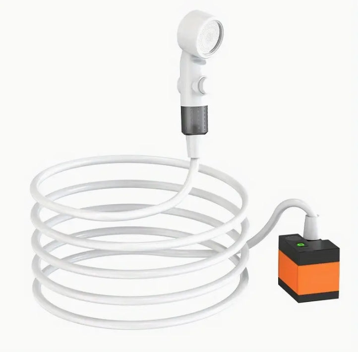 Portable USB Electric Shower, 36V High-Pressure, Fast Heating for Camping & Travel دش كهربائي محمول USB, 36 فولت عالي الضغط وتسخين سريع للتخييم والسفر