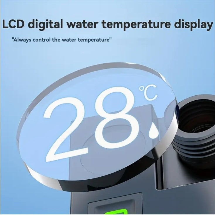 Portable USB Electric Shower, 36V High-Pressure, Fast Heating for Camping & Travel دش كهربائي محمول USB, 36 فولت عالي الضغط وتسخين سريع للتخييم والسفر