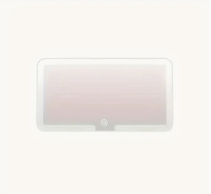 Ultra-Thin LED Car Vanity Mirror, 3 Modes, Touch Dimmable, USB Rechargeable مرآة تجميل سيارة LED فائقة النحافة, 3 أوضاع، تعمل باللمس وقابلة للشحن