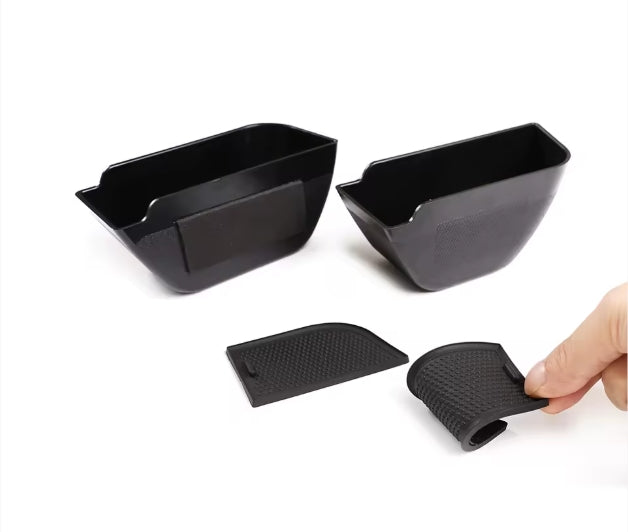 Land Rover Defender 90/110 (2020–2022) ABS Black Car Door Storage Box – Phone Tray Accessory صندوق تخزين باب السيارة أسود ABS مع حامل هاتف لاند روفر ديفندر 90/110 (2020–2022)