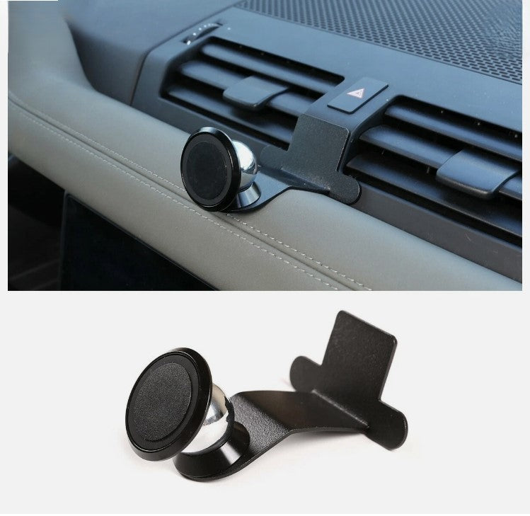 Land Rover Defender 2020–2022 Car Dashboard Phone Holder, Aluminum Alloy, Black, Durable & Secure Mount حامل هاتف للوحة العدادات لسيارة لاند روفر ديفندر 2020–2022 , من الألمنيوم الأسود، متين وآمن