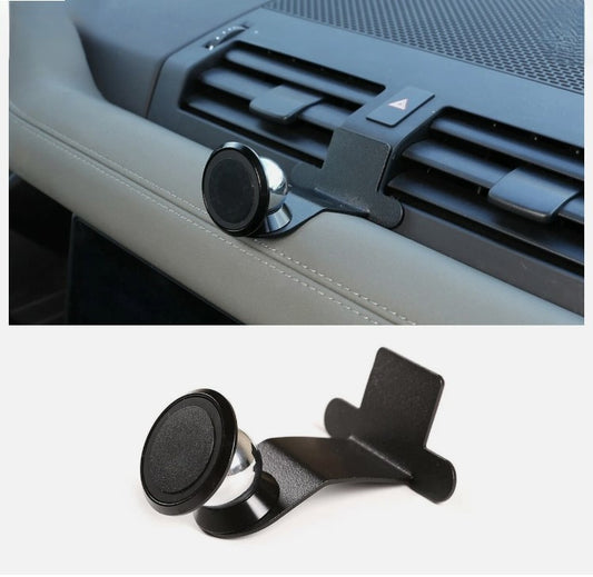 Land Rover Defender 2020–2022 Car Dashboard Phone Holder, Aluminum Alloy, Black, Durable & Secure Mount حامل هاتف للوحة العدادات لسيارة لاند روفر ديفندر 2020–2022 , من الألمنيوم الأسود، متين وآمن (Special Prices for Sellers اسعار خاصة للتجار )