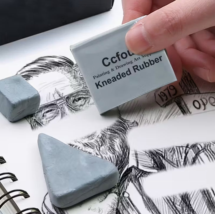 10-Pack Art Kneaded Erasers, Special Drawing Tools for Sketching, Pastel & Painting, Ideal for Students, Artists & Office Use 10 قطع ممحاة فنية لرسومات الباستيل, أدوات رسم خاصة للتظليل والتصحيح، مثالية للطلاب والفنانين والمكتب