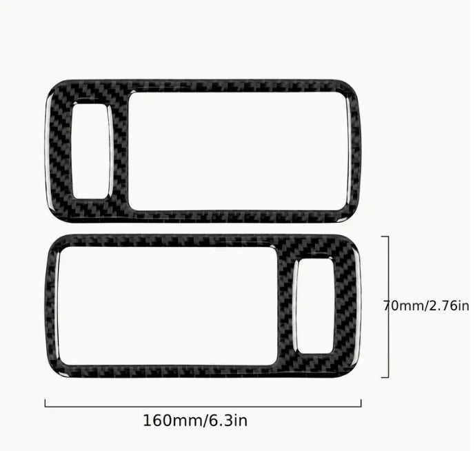 Carbon Fiber Door Handle Bowl Trim Stickers, Ford Mustang GT Shelby 2009-2014 ملصقات كربون فايبر لمقابض الأبواب الداخلية,  فورد موستانج شيلبي