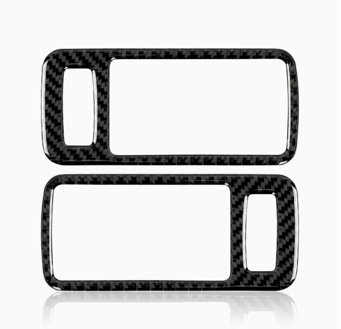 Carbon Fiber Door Handle Bowl Trim Stickers, Ford Mustang GT Shelby 2009-2014 ملصقات كربون فايبر لمقابض الأبواب الداخلية,  فورد موستانج شيلبي