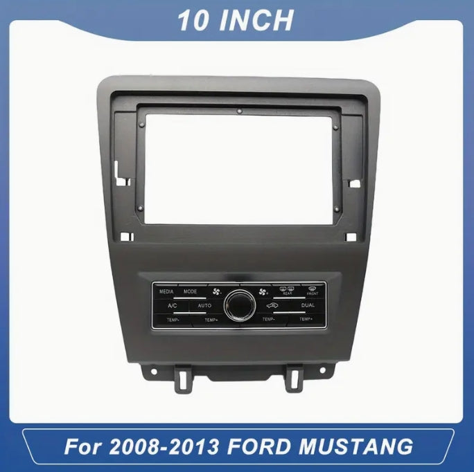 25.4cm 2Din Car Radio MP5 Player Dash Panel Kit, GPS Stereo Fascia Frame for Ford Mustang 2008-2013 مشغل راديو MP5 2Din بقياس 25.4 سم مع لوحة تركيبية للكونسول, إطار GPS وستيريو لفورد موستنج 2008-2013
