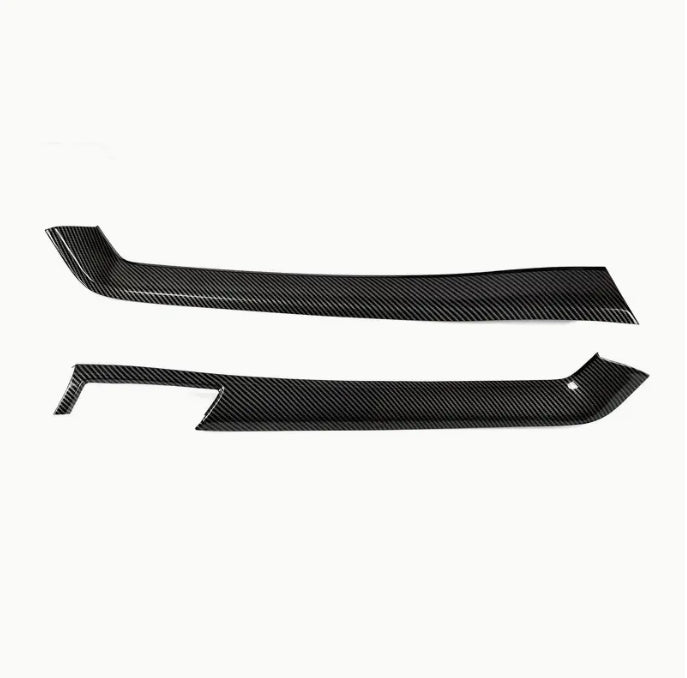 Carbon Fiber Gear Shift Panel Stickers, ABS Decorative Strips for Chevrolet Camaro ZL1 2010-2015 ملصقات لوحة ناقل الحركة من ألياف الكربون, شرائط زخرفية ABS لشيفروليه كامارو ZL1 2010-2015