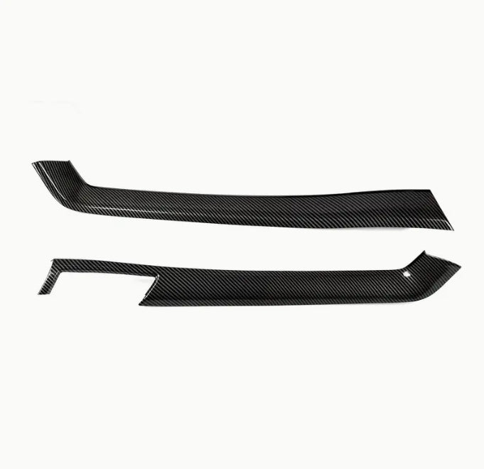 Carbon Fiber Gear Shift Panel Stickers, ABS Decorative Strips for Chevrolet Camaro ZL1 2010-2015 ملصقات لوحة ناقل الحركة من ألياف الكربون, شرائط زخرفية ABS لشيفروليه كامارو ZL1 2010-2015
