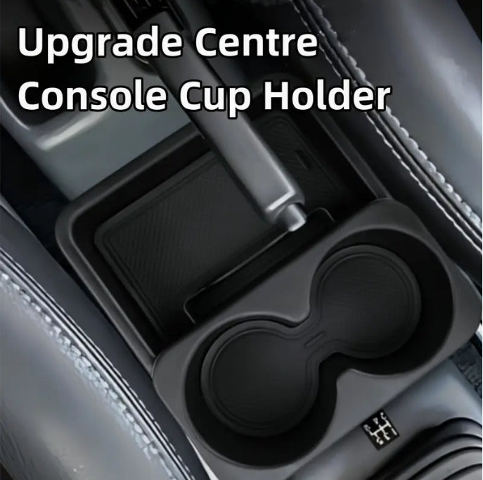 For Suzuki Jimny 1998-2018 MT Center Console Armrest Box with Cup Holder Durable Storage Replacement Car Accessory صندوق مسند ذراع مع حامل أكواب لسيارة سوزوكي جمني 1998-2018 MT, تخزين متين وإكسسوار بديل للمقصورة