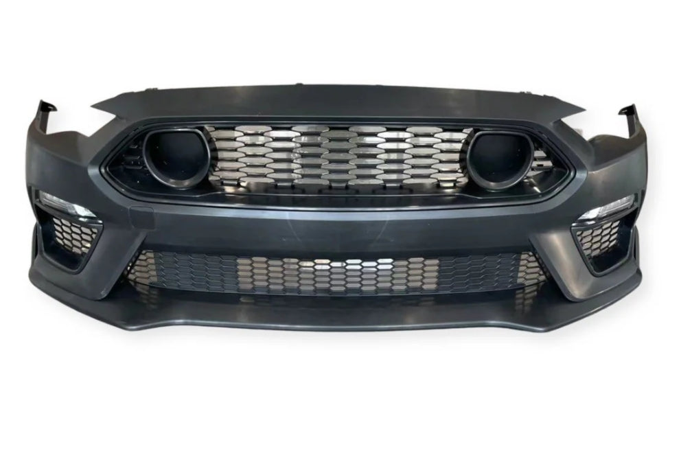 Ford Mustang 2018 Performance Front Bumper, Durable, Stylish Upgrade for Enhanced Aerodynamics and Sporty Look مقدمة أمامية أداء فورد موستنج 2018 ,متينة وأنيقة لتحسين الديناميكا الهوائية والمظهر الرياضي