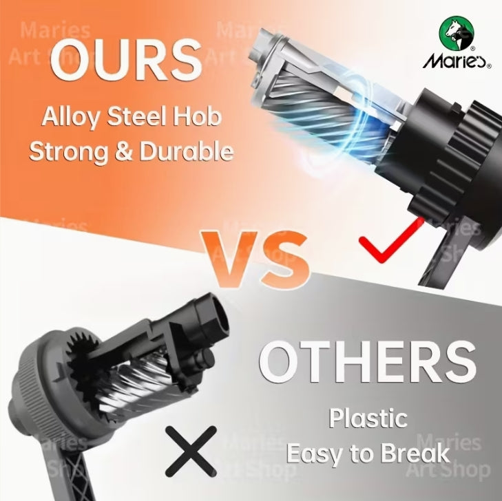 Marie’s Manual Pencil Sharpener, 5 Adjustable Points, Professional Sharpener for Graphite & Colored Pencils مبراة أقلام يدوية ماريس, 5 مستويات ضبط، مبراة احترافية لأقلام الجرافيت والتلوين