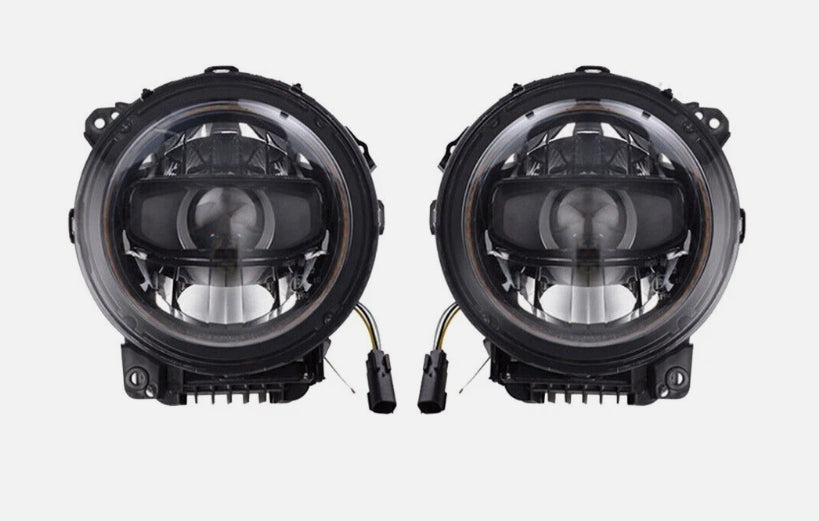 Jeep Wrangler 2018+ Headlight Assembly – Driver & Passenger Side
مصابيح أمامية Jeep Wrangler 2018+ (جهة السائق والراكب) – طقم كاملكامل