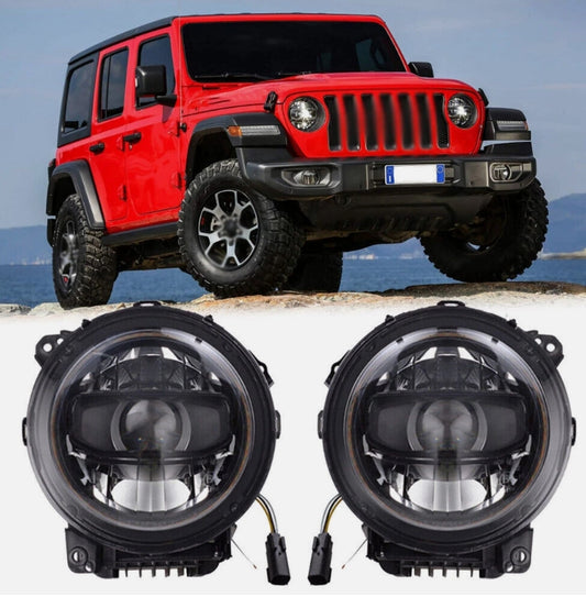 Jeep Wrangler 2018+ Headlight Assembly – Driver & Passenger Side
مصابيح أمامية Jeep Wrangler 2018+ (جهة السائق والراكب) – طقم كاملكامل