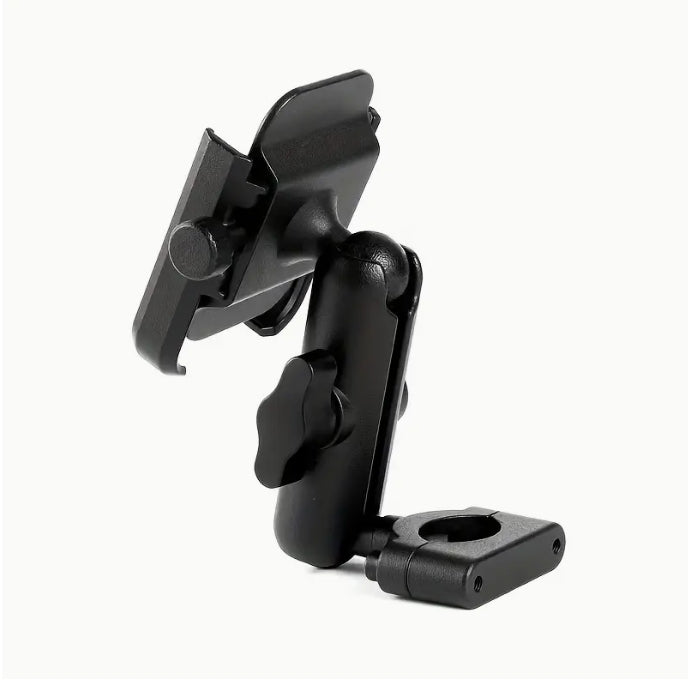 Aluminum Alloy Steering Wheel Phone Holder, Durable Metal Mount for Trucks & Cars, Hands-Free Easy Access حامل هاتف بعجلة القيادة من سبائك الألمنيوم, قاعدة معدنية متينة للسيارات والشاحنات، وصول سهل بدون استخدام اليدين