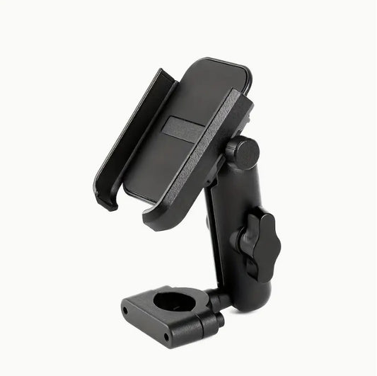 Aluminum Alloy Steering Wheel Phone Holder, Durable Metal Mount for Trucks & Cars, Hands-Free Easy Access حامل هاتف بعجلة القيادة من سبائك الألمنيوم, قاعدة معدنية متينة للسيارات والشاحنات، وصول سهل بدون استخدام اليدين
