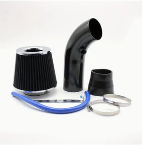 3-Inch Universal Cold Air Intake Kit – Aluminum Alloy Pipe with Oval Mushroom Filter for Car Performance Upgrade طقم فلتر هواء بارد عالمي 3 بوصة, أنبوب من سبائك الألمنيوم مع فلتر رأس فطر بيضاوي لترقية أداء السيارة