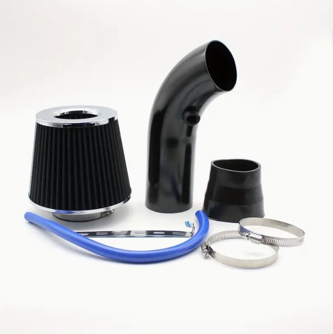 3-Inch Universal Cold Air Intake Kit – Aluminum Alloy Pipe with Oval Mushroom Filter for Car Performance Upgrade طقم فلتر هواء بارد عالمي 3 بوصة, أنبوب من سبائك الألمنيوم مع فلتر رأس فطر بيضاوي لترقية أداء السيارة