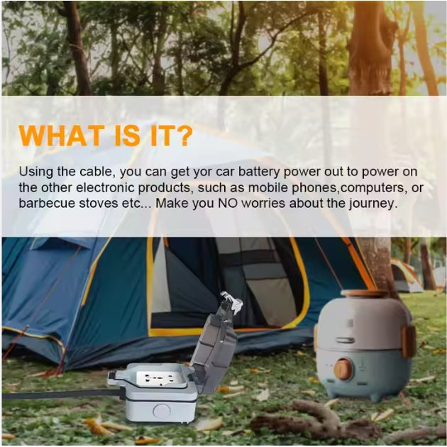 V2L Discharger Type 2 EV Cable Adapter, Vehicle to Load Power Supply for MG, BYD, KIA محول تفريغ V2L من نوع 2 – كابل شحن كهربائي لدعم خاصية Vehicle to Load لسيارات MG وBYD وKIA