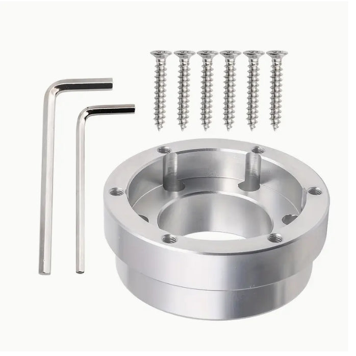 70mm Aluminum Steering Wheel Adapter Hub for Logitech G29/G920/G923, Durable Racing Simulator Upgrade محور محول عجلة القيادة من الألمنيوم 70 مم لأجهزة Logitech G29/G920/G923, ترقية متينة لمحاكي السباقات