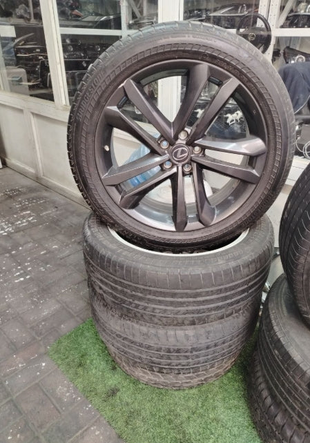 Used Original OEM Lexus NX 2022-2025 Rims with Tires – Complete Set جنوط وإطارات أصلية مستعملة لكزس NX 2022-موديل 2025