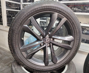 Used Original OEM Lexus NX 2022-2025 Rims with Tires – Complete Set جنوط وإطارات أصلية مستعملة لكزس NX 2022-موديل 2025