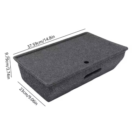 Tesla Model Y Under Seat Storage Box, Felt & HID Organizer with Can Holder for Interior Tray صندوق تخزين تحت المقعد لتيسلا موديل Y, منظم داخلي من قماش فيلت مع حامل علب