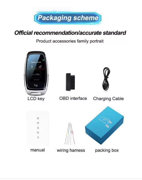 CF920 Universal Smart LCD Remote Key, Adjustable Auto Lock & Keyless Entry for Audi, BMW, Ford, Mazda, Toyota, Kia مفتاح ريموت ذكي CF920 بشاشة LCD, دخول بدون مفتاح وقفل أوتوماتيكي قابل للتعديل لأودي، بي إم دبليو، فورد، مازدا، تويوتا، كي