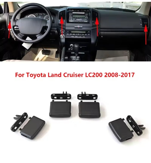 Toyota Land Cruiser LC200/FJ200 (2008-2017) Dashboard AC Vent ClipFront & Rear Air Conditioning Outlet Tab مشبك فتحة تكييف لوحة القيادة الأمامية والخلفية لتويوتا لاند كروزر LC200/FJ200 (2008-2017)