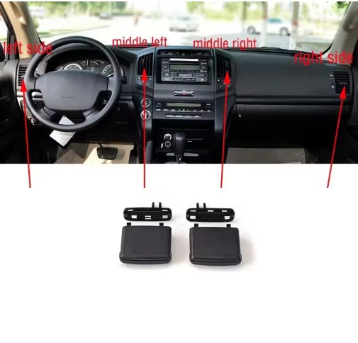 Toyota Land Cruiser LC200/FJ200 (2008-2017) Dashboard AC Vent ClipFront & Rear Air Conditioning Outlet Tab مشبك فتحة تكييف لوحة القيادة الأمامية والخلفية لتويوتا لاند كروزر LC200/FJ200 (2008-2017)