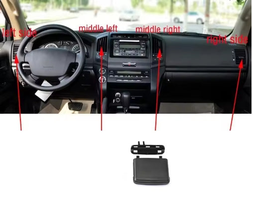 Toyota Land Cruiser LC200/FJ200 (2008-2017) Dashboard AC Vent ClipFront & Rear Air Conditioning Outlet Tab مشبك فتحة تكييف لوحة القيادة الأمامية والخلفية لتويوتا لاند كروزر LC200/FJ200 (2008-2017)