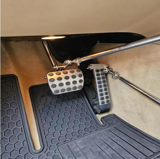 Fixed Hand Controls for Disabled Drivers, Permanent Car Pedal Assist & Driving Aid Device عصا تحكم يدوية ثابتة لذوي الاحتياجات الخاصة , جهاز مساعد للقيادة والتحكم في دواسات السيارة