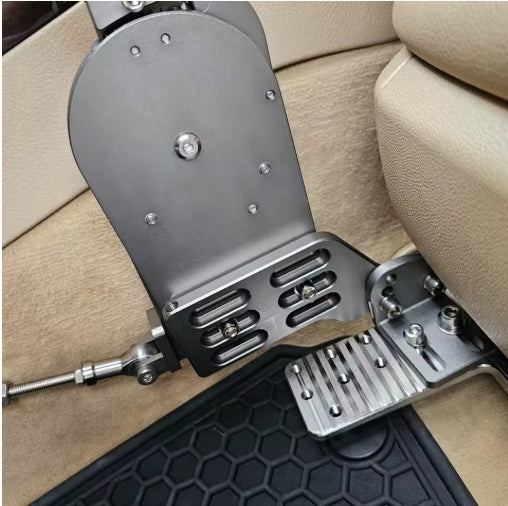 Fixed Hand Controls for Disabled Drivers, Permanent Car Pedal Assist & Driving Aid Device عصا تحكم يدوية ثابتة لذوي الاحتياجات الخاصة , جهاز مساعد للقيادة والتحكم في دواسات السيارة