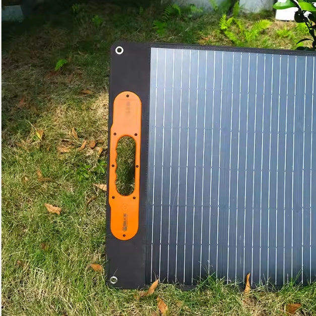Enjoe Foldable Solar Panel, 100W/200W/600W Monocrystalline Portable Power for Camping & RV لوح طاقة شمسية قابل للطي من Enjoe, 100/200/600 واط أحادي البلورة محمول للتخييم والسيارات السكنية