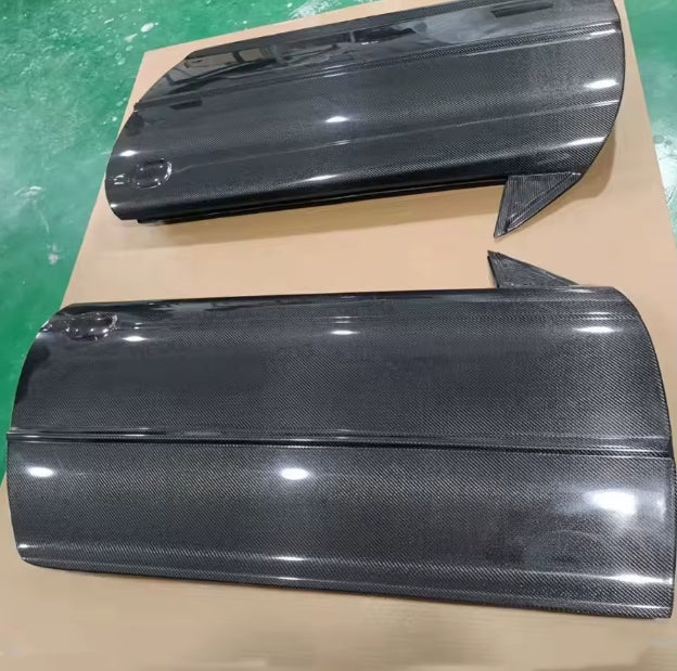 Carbon Fiber OEM-Style Door Panel Covers for BMW 3 Series E46 M3 (2-Door) ألواح أبواب من ألياف الكربون لطراز BMW الفئة الثالثة E46 M3 (بابان) بتصميم OEM