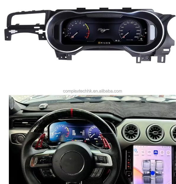 12.3" Digital LCD Instrument Cluster for Ford Mustang 2015–2019 – Full HD Speed Meter & Multimedia Dashboard Upgrade شاشة عدادات رقمية 12.3 إنش لفورد موستانج 2015–2019 – لوحة سرعة متعددة الوسائط بدقة عالية وترقية كاملة للتابلوه
