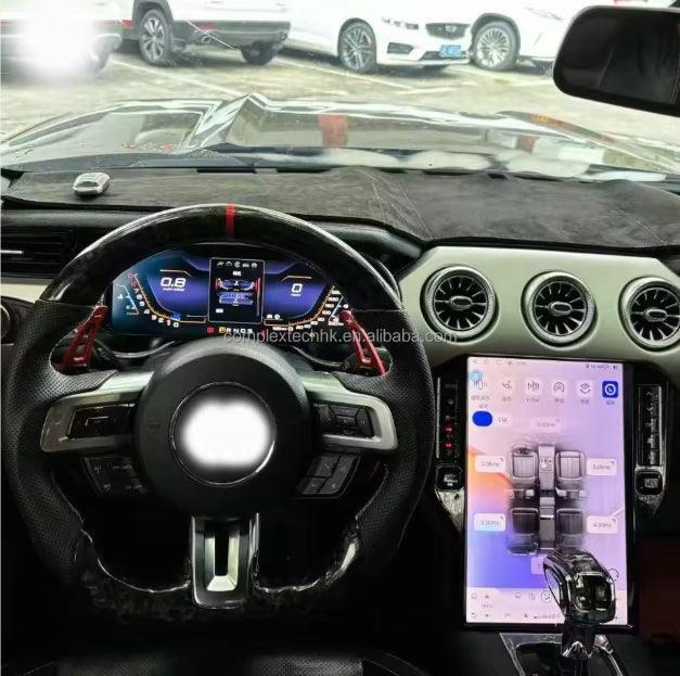 12.3" Digital LCD Instrument Cluster for Ford Mustang 2015–2019 – Full HD Speed Meter & Multimedia Dashboard Upgrade شاشة عدادات رقمية 12.3 إنش لفورد موستانج 2015–2019 – لوحة سرعة متعددة الوسائط بدقة عالية وترقية كاملة للتابلوه