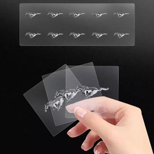 Headrest & Window Badge Sticker for Ford, Stylish Seat & Glass Decal for Fiesta, EcoSport, Mustang, Focus, Mondeo ملصق شعار مقعد ومسند رأس وزجاج جانبي للسيارة فورد, تصميم أنيق لفورد فييستا، إيكو سبورت، موستانج، فوكاس، مونديو