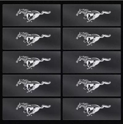 Headrest & Window Badge Sticker for Ford, Stylish Seat & Glass Decal for Fiesta, EcoSport, Mustang, Focus, Mondeo ملصق شعار مقعد ومسند رأس وزجاج جانبي للسيارة فورد, تصميم أنيق لفورد فييستا، إيكو سبورت، موستانج، فوكاس، مونديو