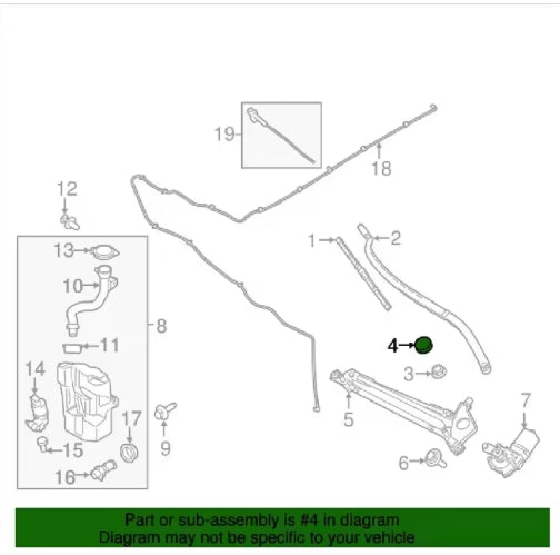 Wiper Windshield Arm Nut Bolt Cover Protector for Ford Mustang MK6 2015–2022, Durable Car Styling Accessory غطاء صامولة وذراع ماسحة الزجاج الأمامي لفورد موستانج MK6 2015–2022, إكسسوار حماية أنيق ودائم