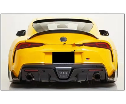 Toyota Supra A90 2019–2022 Full Forged Carbon Fiber Body Kit, Diffuser, Side Skirt, Spoiler & Bumper طقم هيكل كامل من ألياف الكربون لتويوتا سوبرا A90 2019–2022, ديفيوزر، جوانب، جناح خلفي وصدام