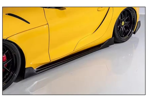 Toyota Supra A90 2019–2022 Full Forged Carbon Fiber Body Kit, Diffuser, Side Skirt, Spoiler & Bumper طقم هيكل كامل من ألياف الكربون لتويوتا سوبرا A90 2019–2022, ديفيوزر، جوانب، جناح خلفي وصدام