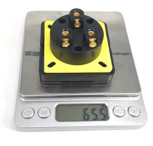 Global Waterproof Industrial Socket 250V 10/16A IP44 Power Connector with Protective Cover, EU/US/UK/AU مقبس صناعي مقاوم للماء 250 فولت 10/16 أمبير IP44 مع غطاء حماية ,متوافق مع معايير EU/US/UK/AU