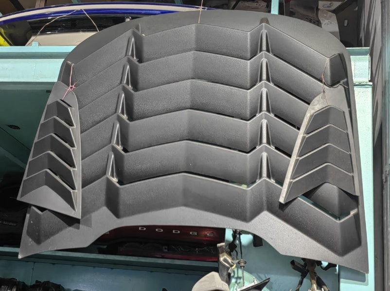 Used Mustang Rear & Side Window Louvers 3-Piece Set 2015 to 2023 -  طقم مستعمل من فتحات تهوية النوافذ الخلفية والجانبية لفورد موستنج 2015 إلى 2023 – 3 قطع