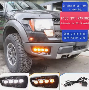 New Ford Raptor 2010–2014 Daytime Running Light Pair – Driver & Passenger Side  مجموعة إضاءة نهارية جديدة لفورد رابتر 2010–2014 – جهة السائق والراكب
