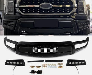 New Ford Raptor 2023+ Front Bumper with Fog light – OEM Style  
صدام أمامي جديد لفورد رابتر 2023+ بجودة مطابقة للأصلي